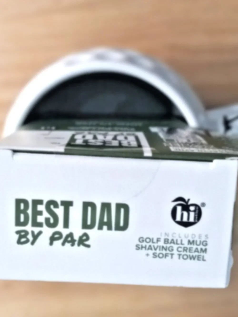 Golf Ball Mug Best Dad By Par Shaving Cream Gift Set Golfer Novelty NEW